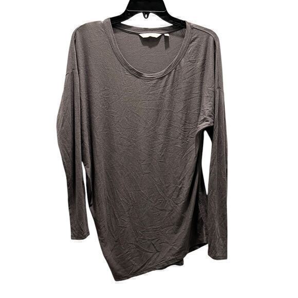 D8 Athleta Threadlight Gray Scoop Neck Oversized Asymmetrical Hem Nwot
